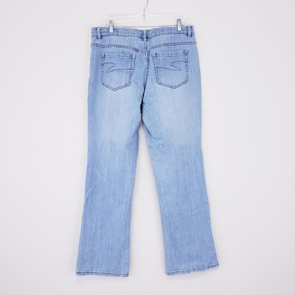 Liz & Co Blue Jeans Straight Leg High Rise Mom Jean Vintage Size 12 Regular - Picture 6 of 7